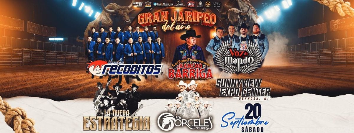 Banda Los Recoditos, Rancho Barriga y Voz de Mando en Oshkosh, 20 September | Event in Oshkosh | AllEvents