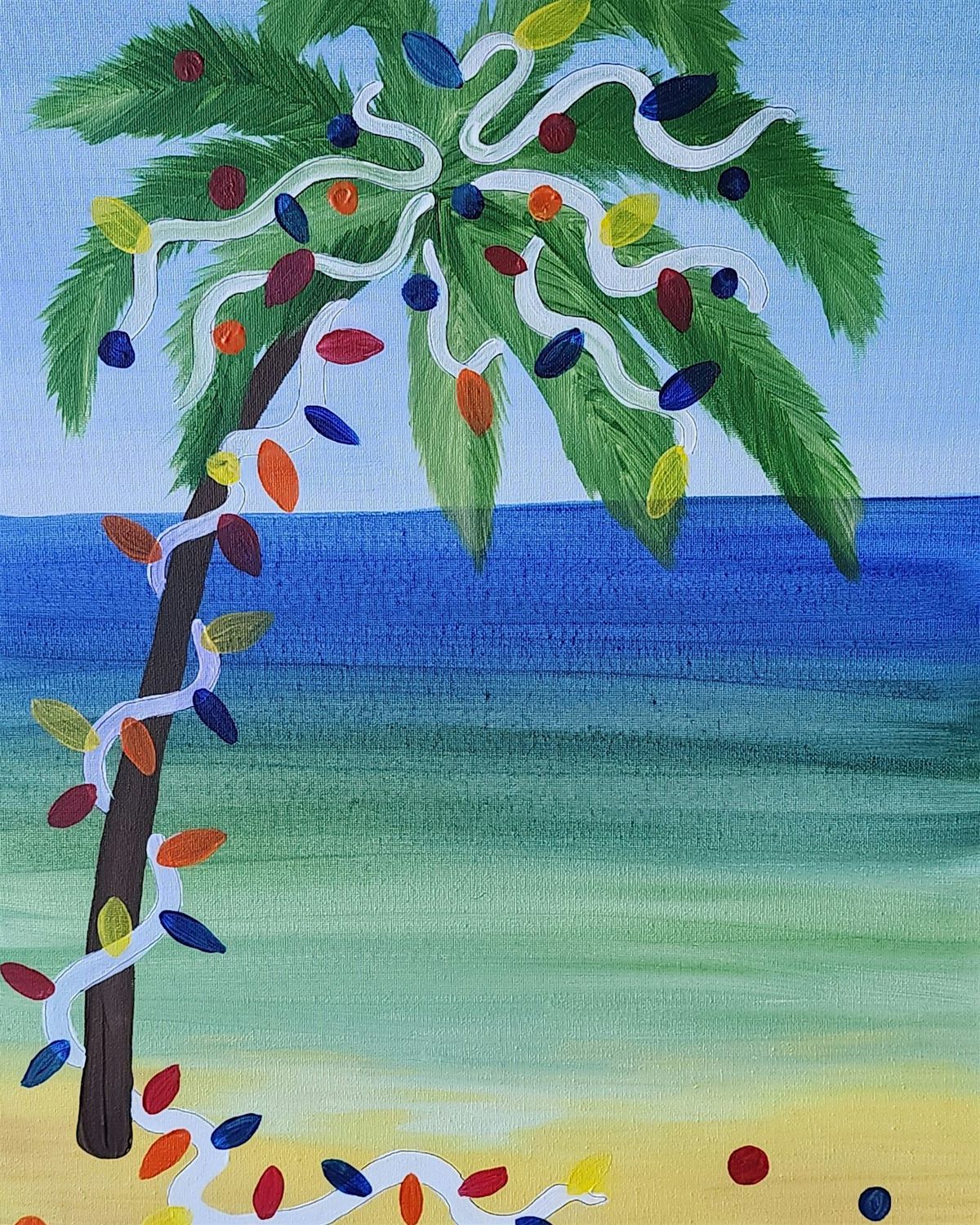 Create the perfect Tropical Christmas at this fun paint and sip painting, 18 December | Event in Lincoln | AllEvents
