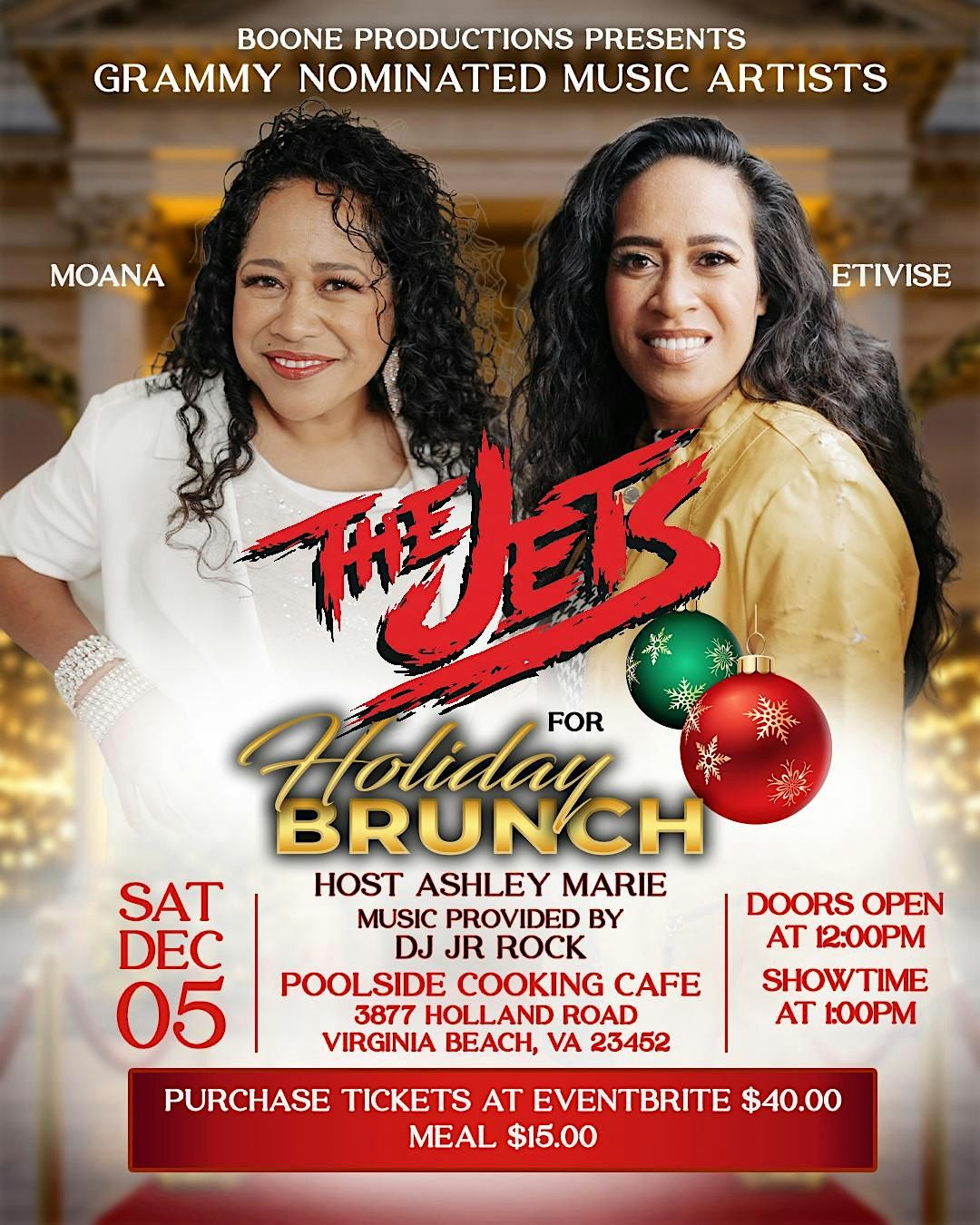 THE JETS, Poolside Cooking Cafe, Virginia Beach, 5 December 2026 ...