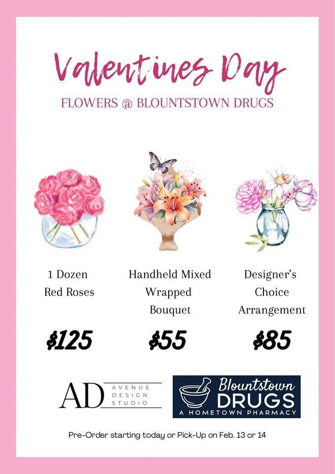 Valentines Flowers at Blountstown Drugs, Blountstown Drugs, 13 February