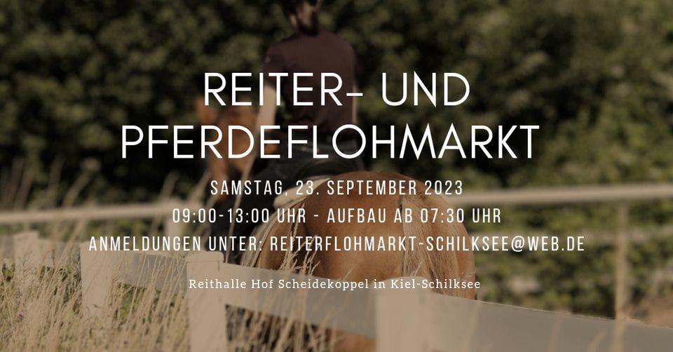 Pferde und Reiterflohmarkt 2023, Kiel Schilksee, September 23 2023