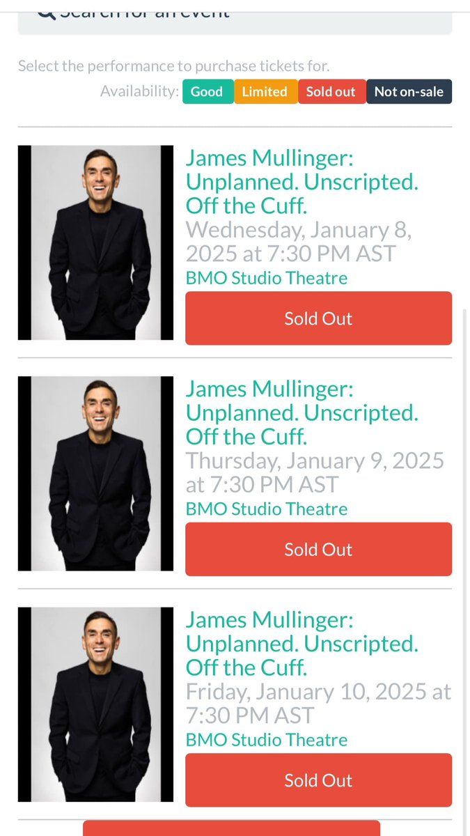 James Mullinger, 25 November | Event in Oliver | AllEvents