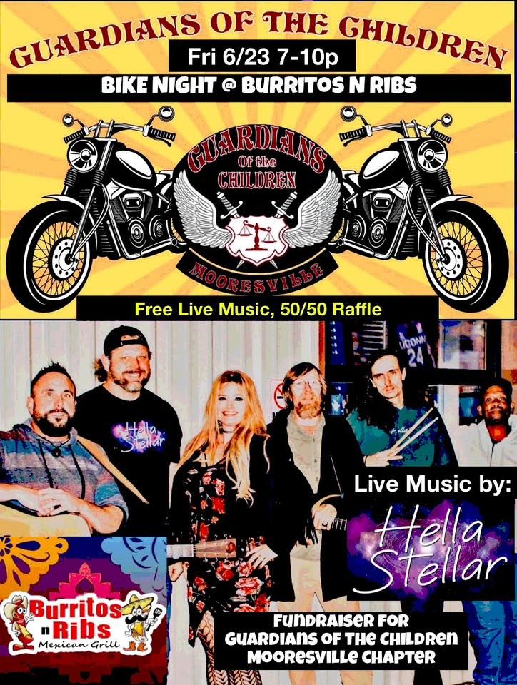Guardians of the Children Bike Night Burritos N Ribs Troutman, Burritos N Ribs, Troutman, June
