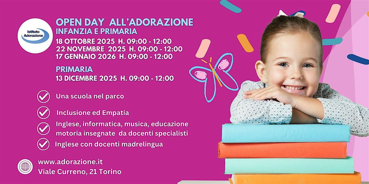 Open day Istituto Adorazione - Scuola primaria e dell'infanzia, 13 December | Event in Torino | AllEvents