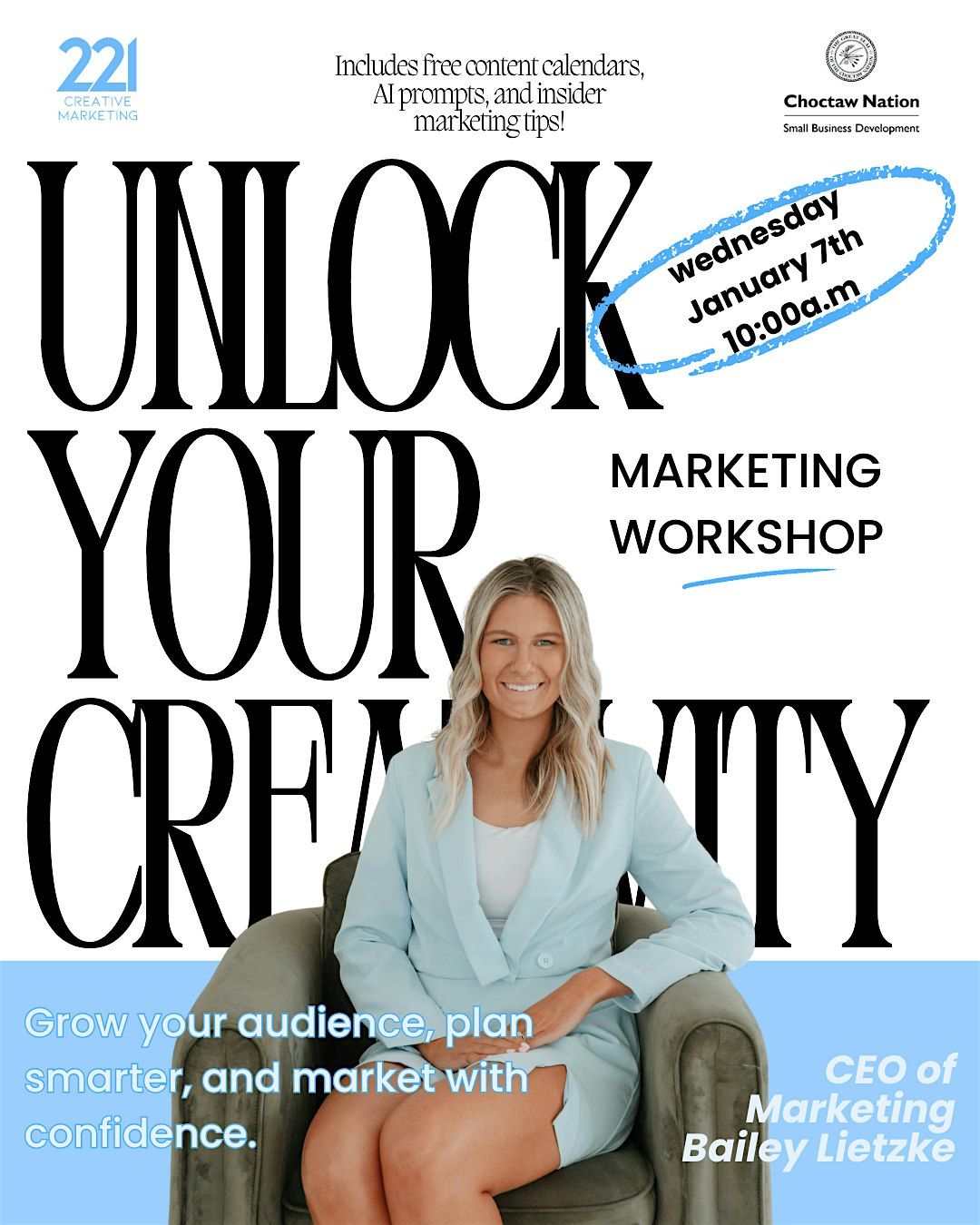 Unlock Your Creativity Marketing Workshop