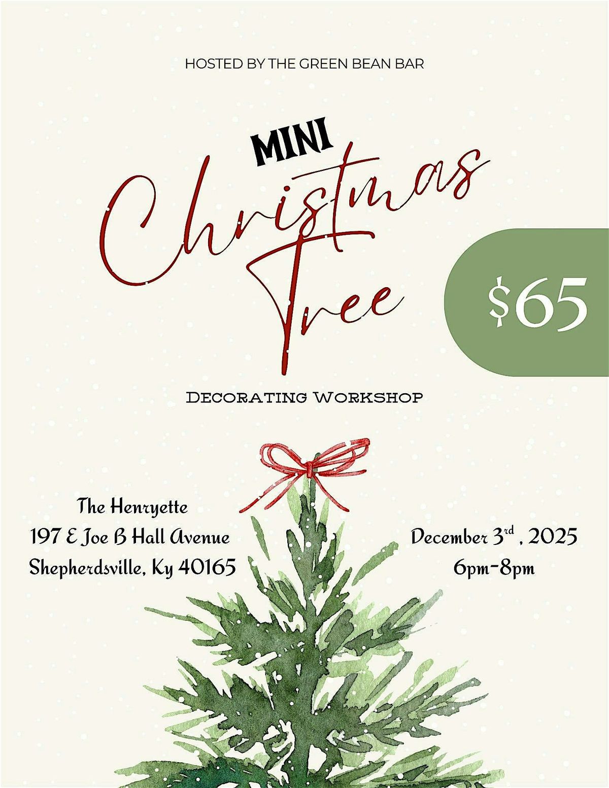 Mini Christmas Tree: Workshop, 3 December | Event in Shepherdsville | AllEvents
