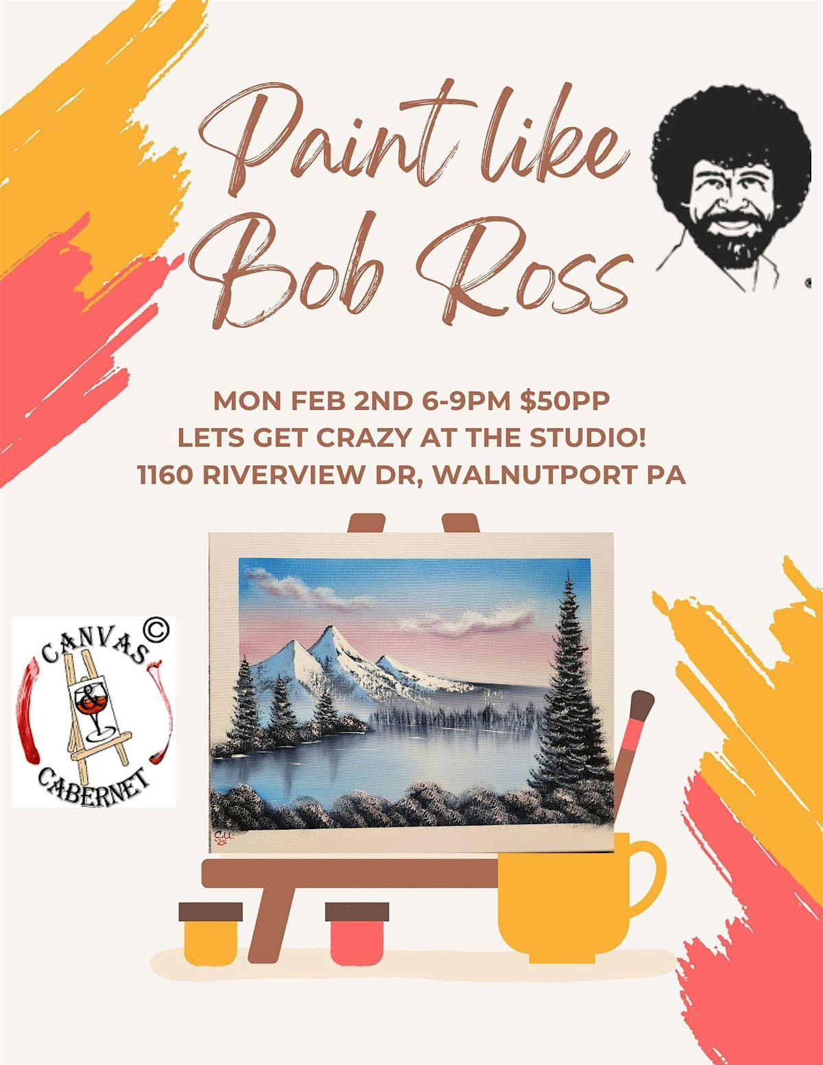 Paint Like Bob Ross, 2 February | Event in Walnutport | AllEvents