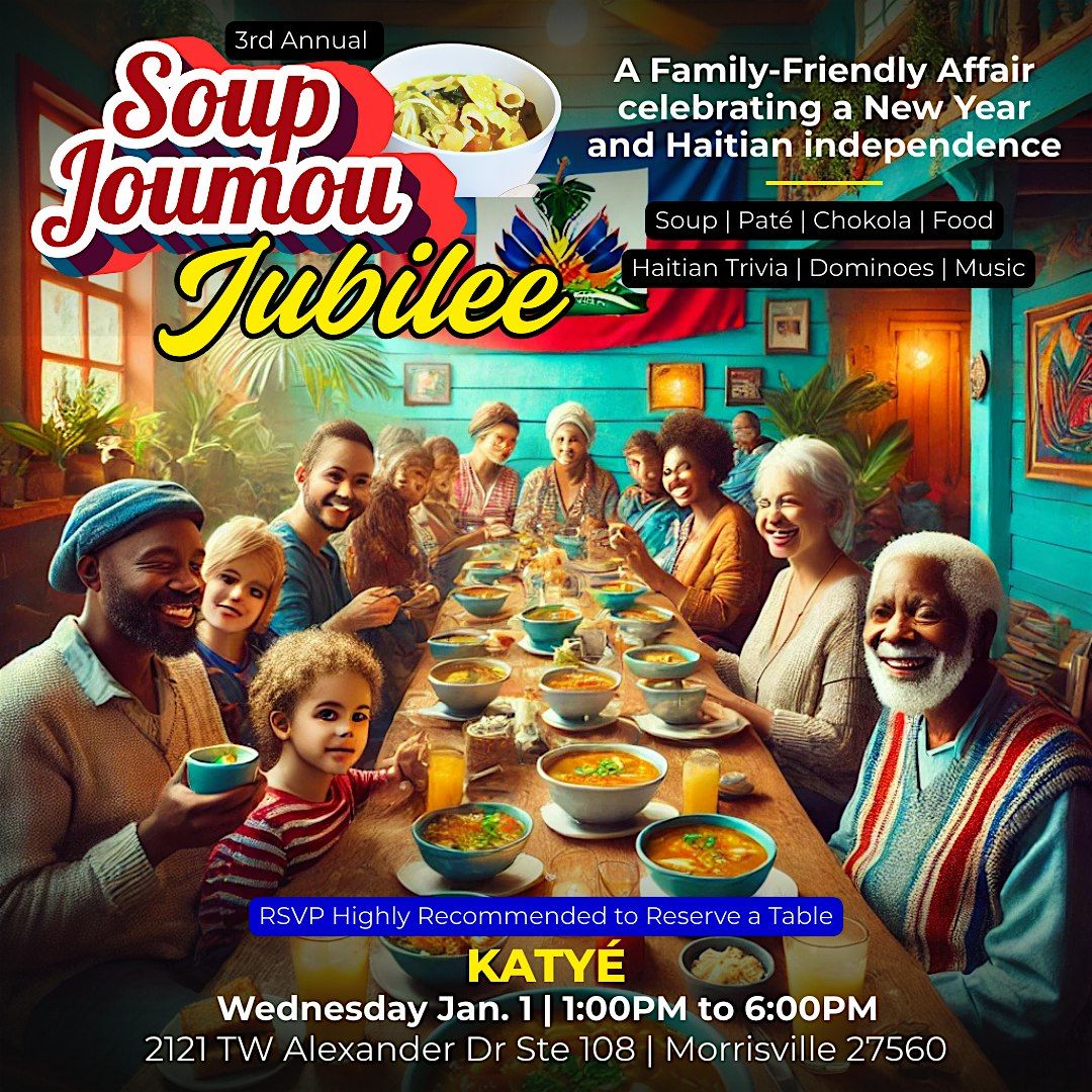 3rd Annual Soup Joumou Jubilee, 1 January | Event in Morrisville | AllEvents