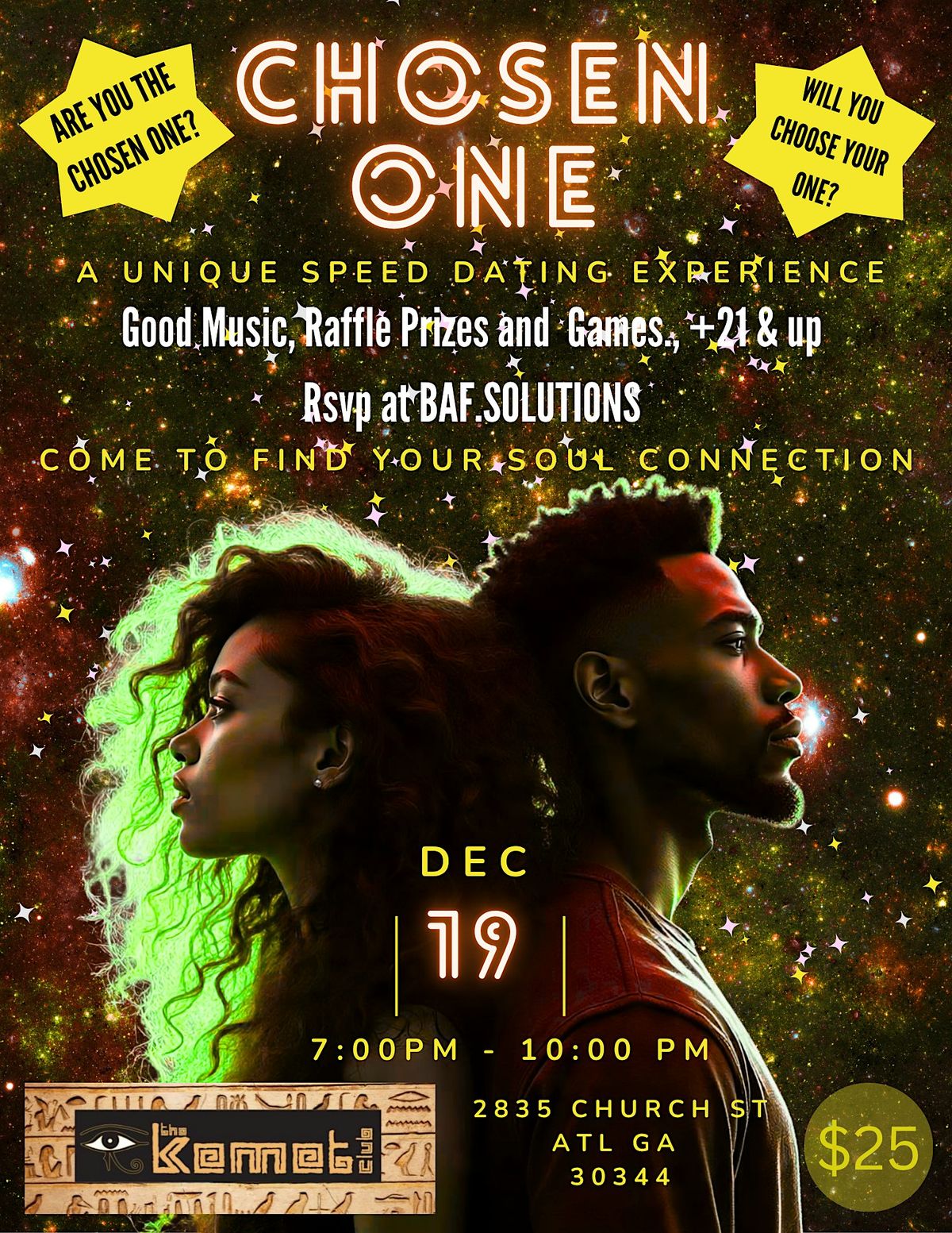 The Black Achievement Fund Presents...The Chosen One Speed Dating - Round 2, 19 December | Event in East Point