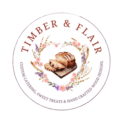 Timber & Flair A Custom Catering & Wood Designs Co logo