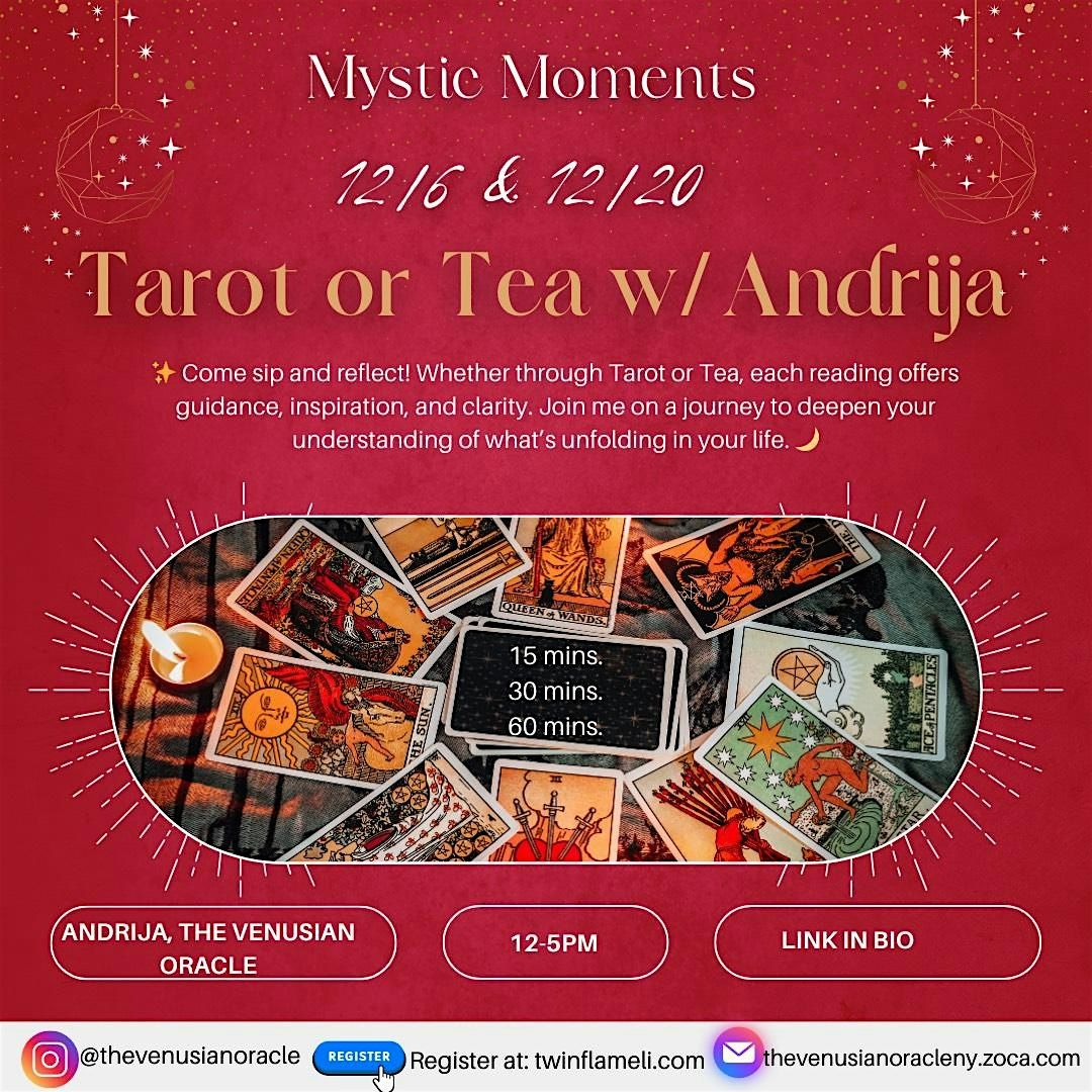 Tarot or Tea? Readings with Andrija, 20 December | Event in Bethpage | AllEvents