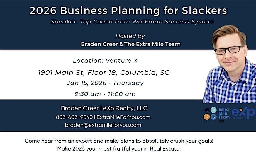 2026 Business Planning for Slackers! AI Enhanced Planning!, 15 January | Event in Columbia | AllEvents