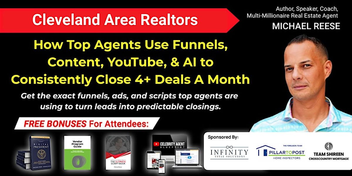 How Top Agents Use Funnels, Content, AI & YouTube to Close 4+Deals  a Month, 10 December | Event in Independence