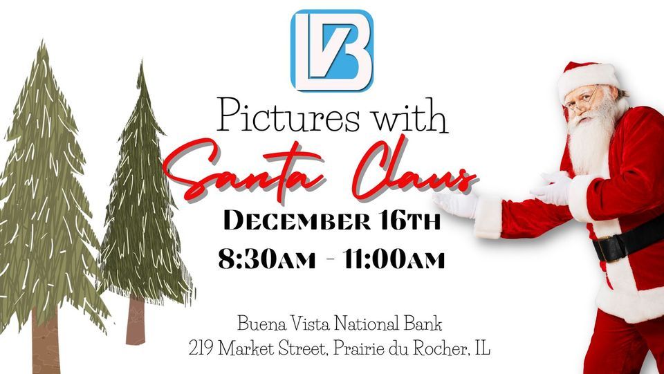 Pictures with Santa Claus, Buena Vista National Bank (Prairie du Rocher