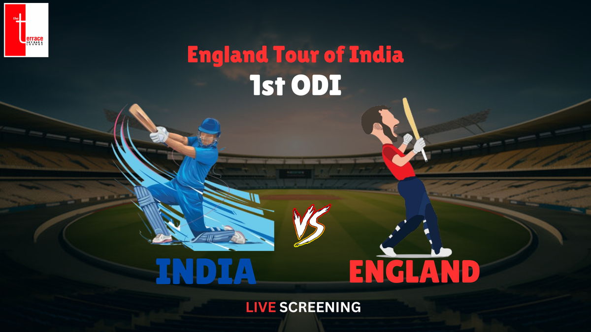 Live Screening of India vs England 1st ODI, The Terrace, Ghaziabad, 5