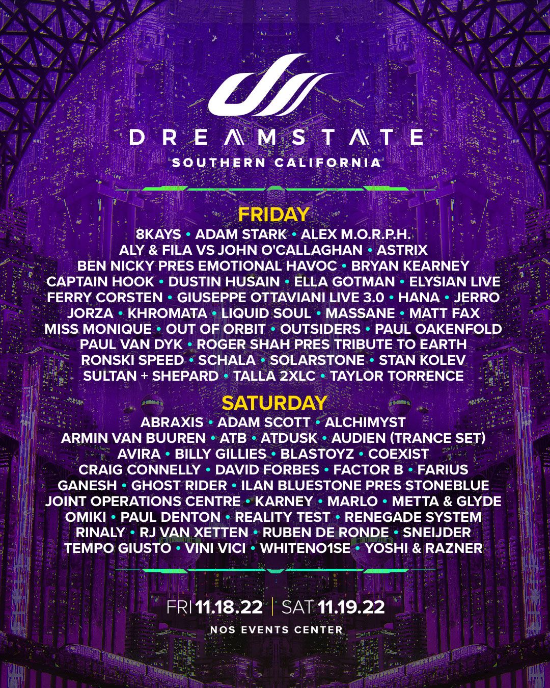 Dreamstate San Bernardino, NOS Events Center, San Bernardino, 30 June