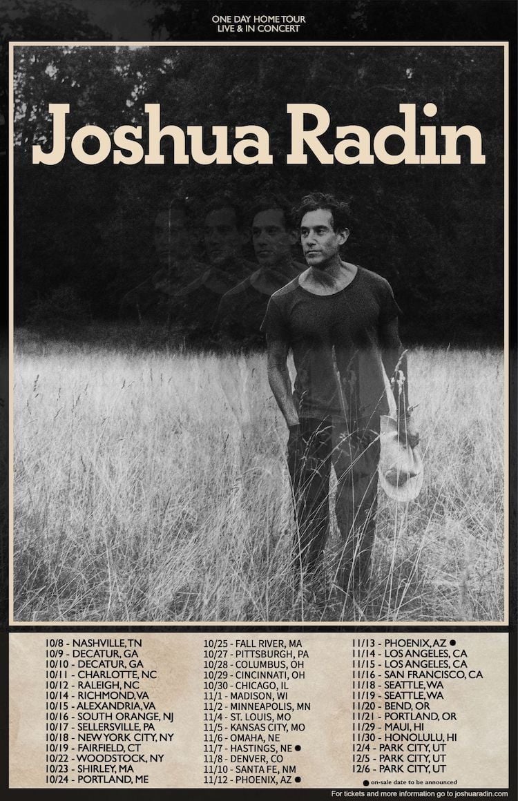 Joshua Radin, 9 November | Event in Santa Fe | AllEvents