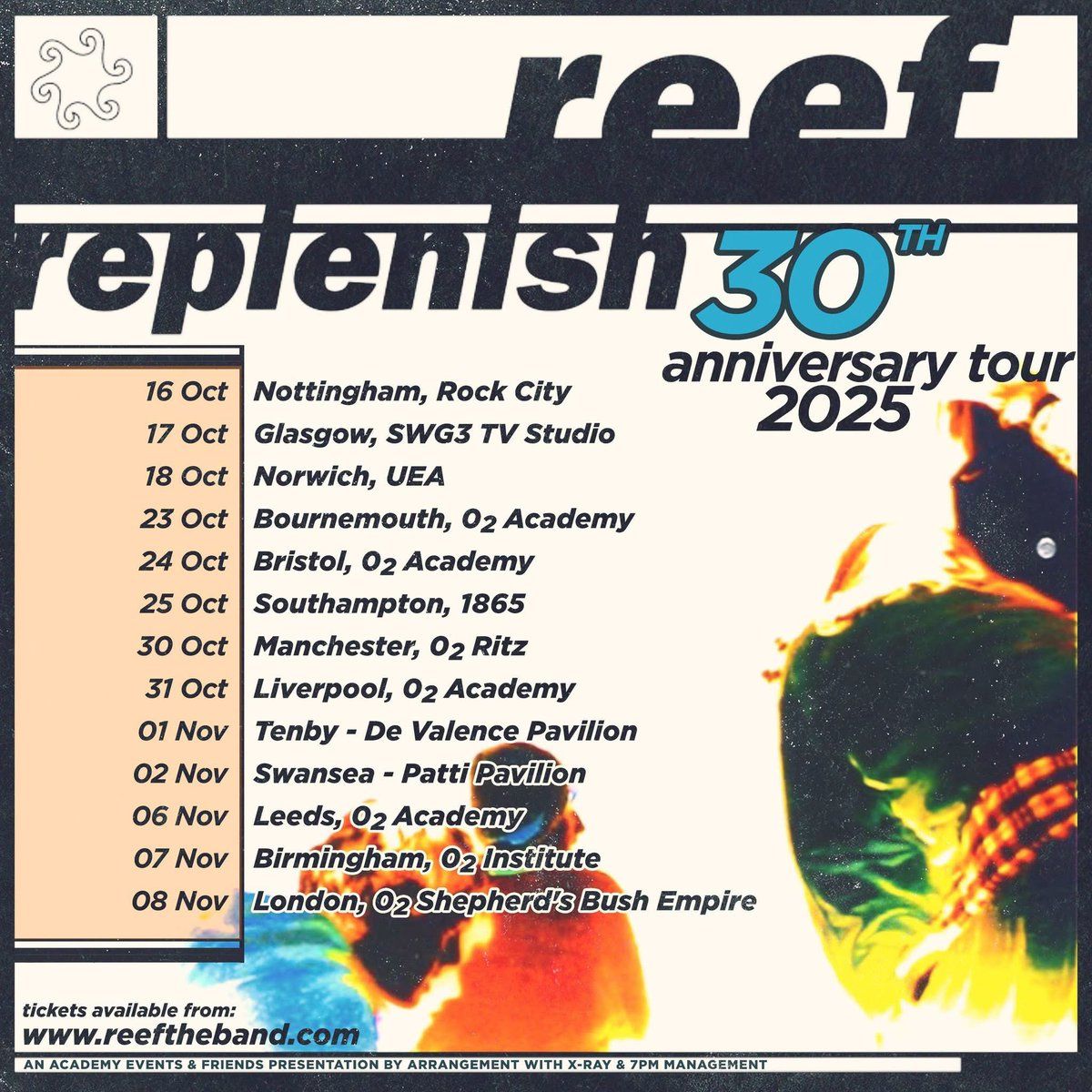 Reef Manchester Tickets, O2 Ritz Manchester | AllEvents