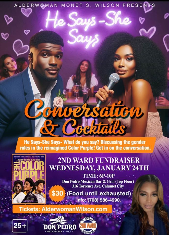 Conversation & Cocktails Fundraiser , Don Pedro Mexican Bar & Grill, Calumet City, January 24