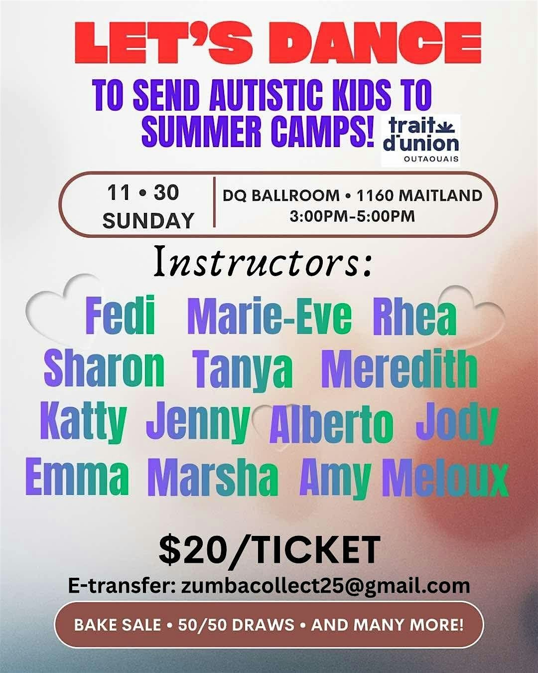 Dance to send autistic kids to summer camps!, 30 November | Event in Ottawa | AllEvents