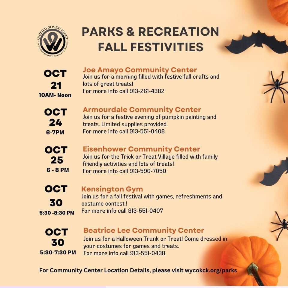 WYCO KCK Parks Recreation Fall Festivities Eisenhower Community wyco-kck-parks-recreation-fall-festivities-eisenhower-community