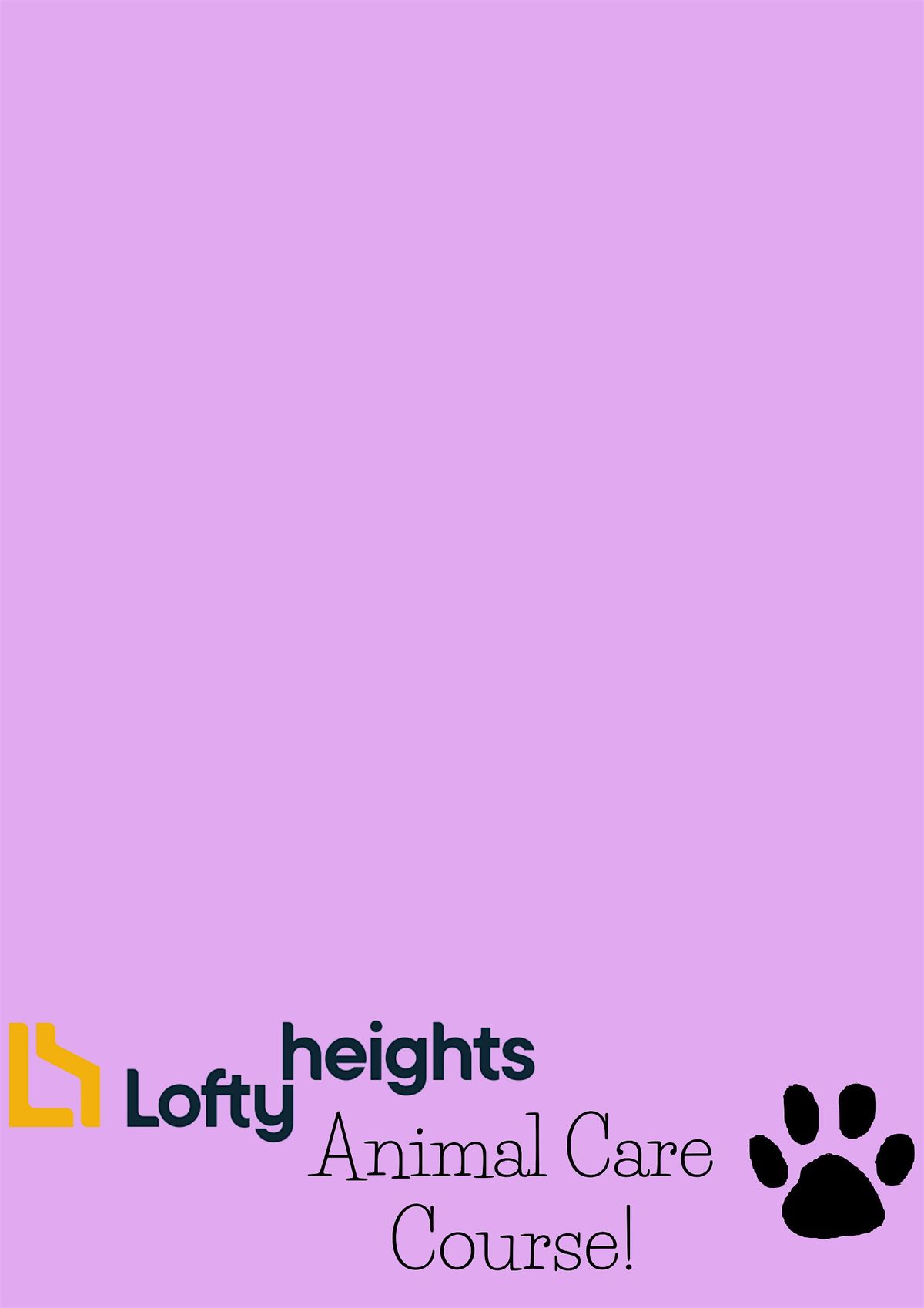 Intro to animal care course