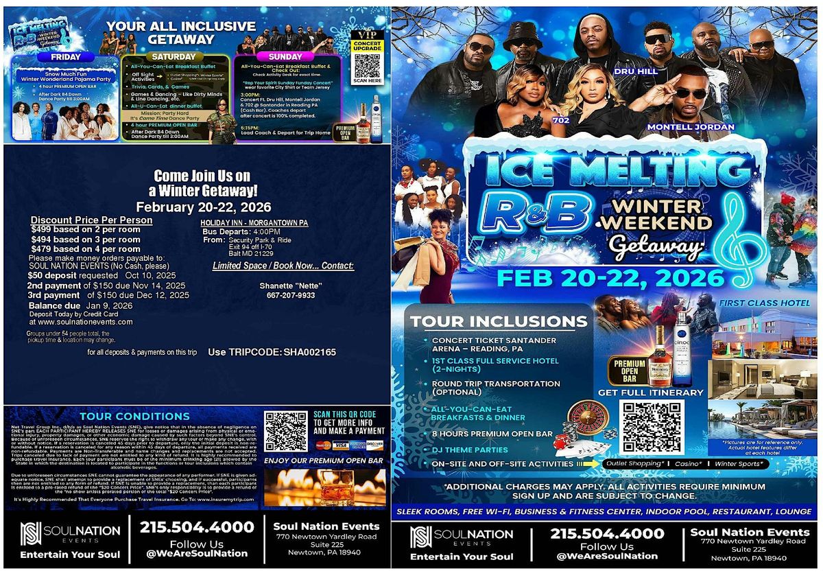 R & B Ice Melting Weekend Getaway, 20 February | Event in Morgantown | AllEvents