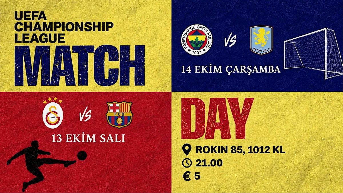 Kolektif Amsterdam Galatasaray'un Barcelona'ya Karşı Maçı afişi