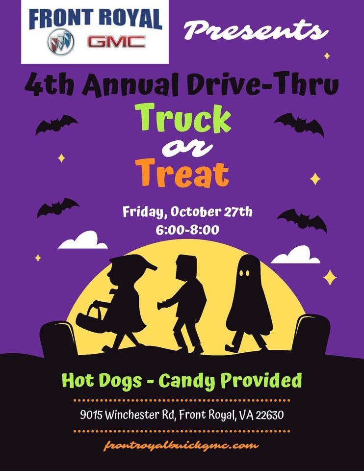 4th Annual DriveThru TrunkorTreat!!, 9015 Winchester Rd, Front Royal