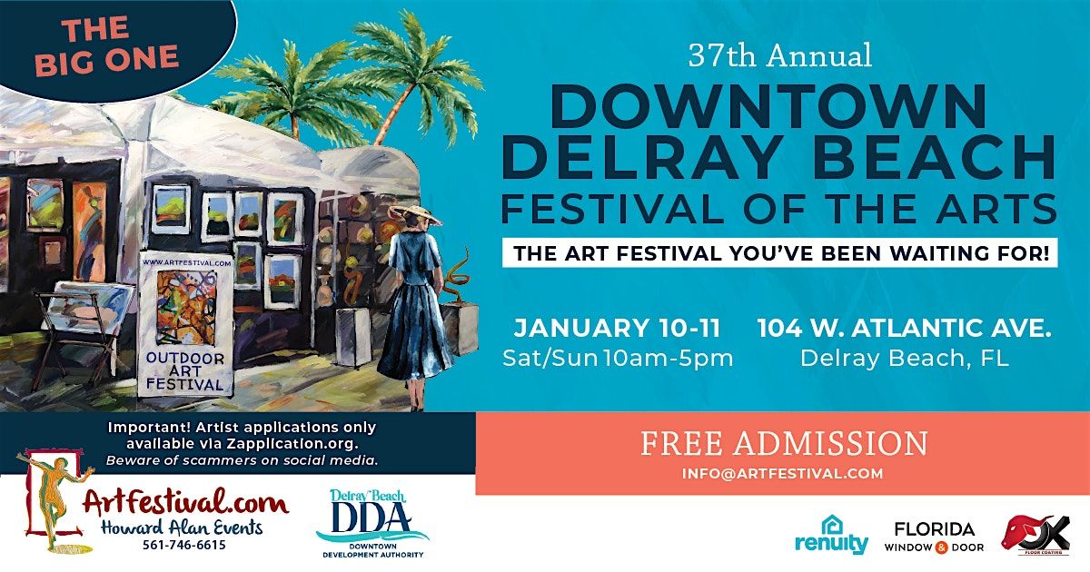 37th Annual Downtown Delray Beach Festival of the Arts, 10 January | Event in Delray Beach | AllEvents