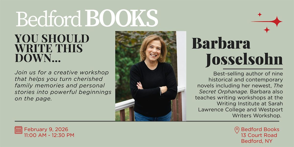 Writing Workshop: YOU SHOULD WRITE THIS DOWN…, 9 February | Event in Bedford | AllEvents