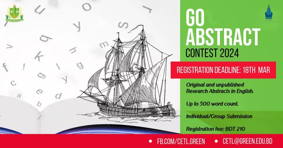 Go Abstract Contest 2024, Green University of Bangladesh, Dhaka, 25 ...