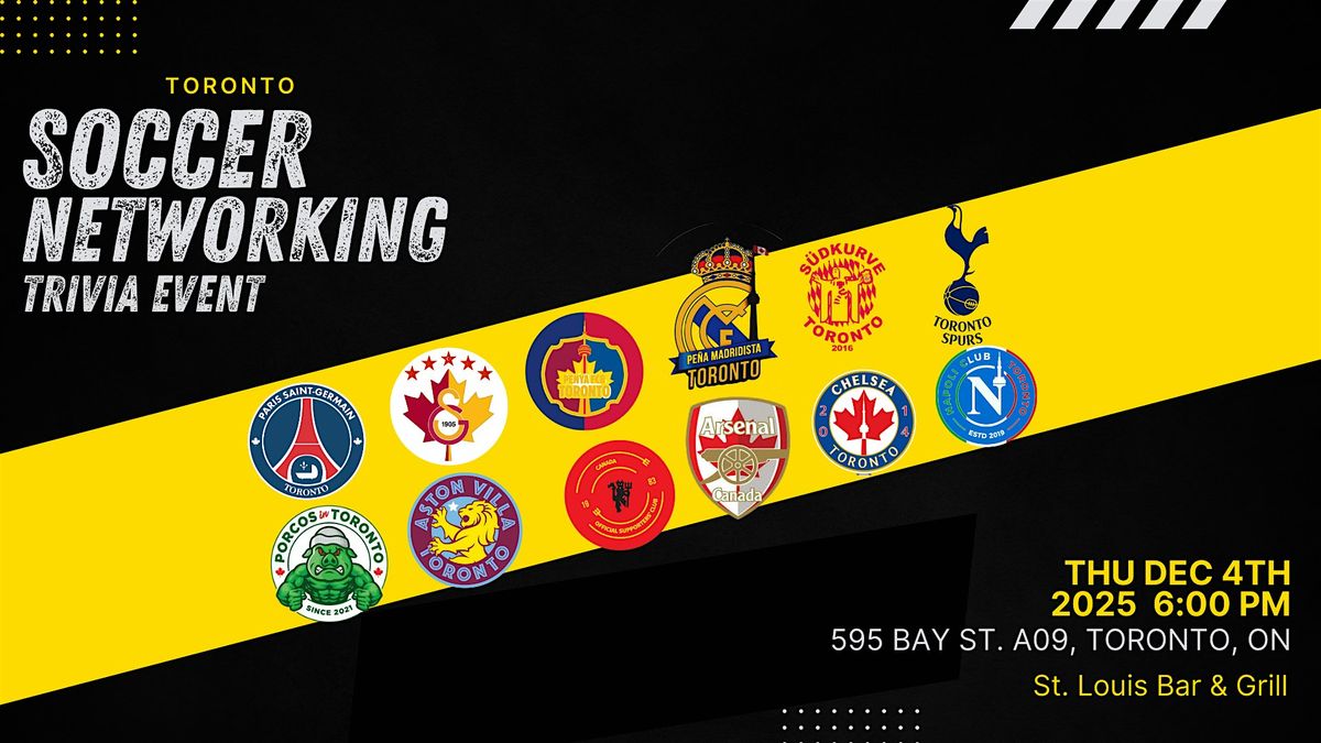 Soccer Networking Event, 4 December | Event in Toronto | AllEvents