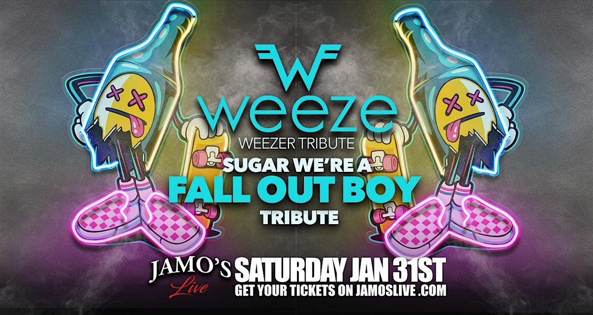 Weezer & Fallout Boy Tribs Weeze & Sugar We're a Fallout Trib @ Jamo's Live, 31 January | AllEvents