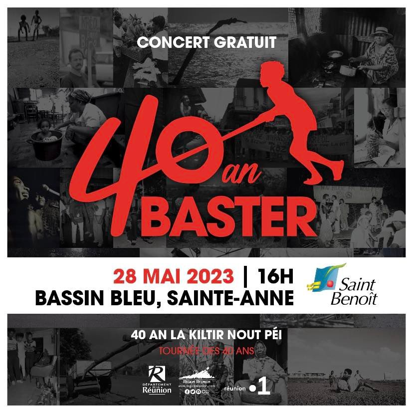 « 40 an Baster » à Bassin bleu, Bassin Bleu, Saint Paul, 28 May 2023