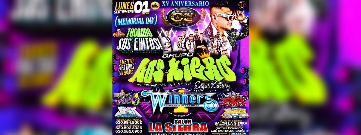 LOS KIERO EN EL ANIVERSARIO SONIDO CALY, 1 September | Event in Rapid City | AllEvents