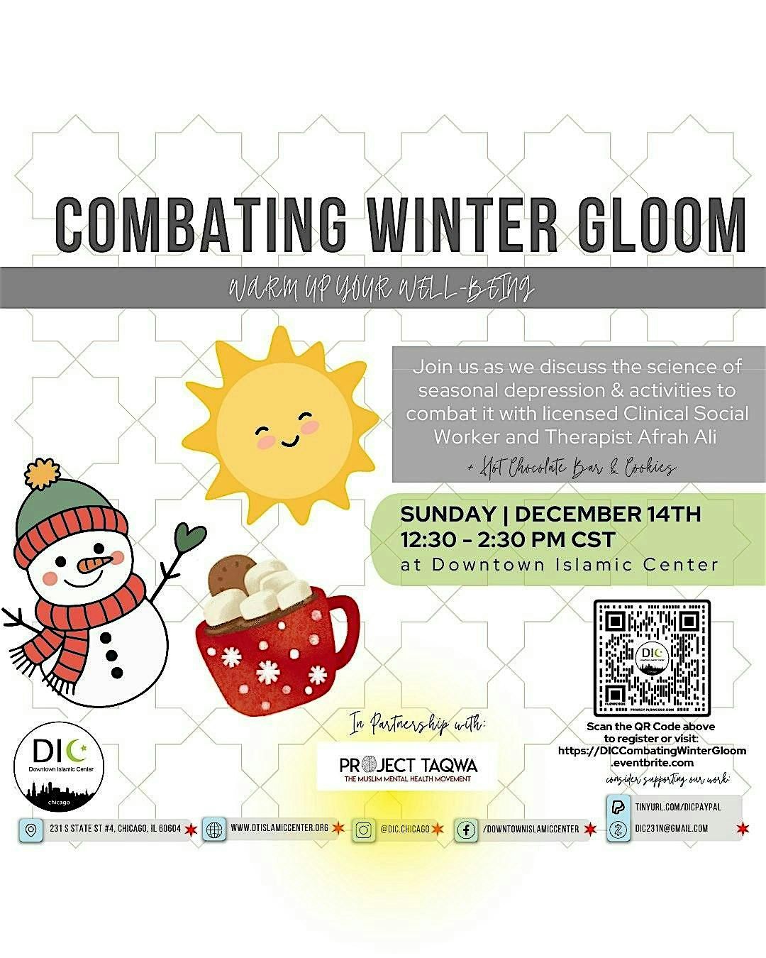 Combating Winter Gloom, 14 December | Event in Chicago | AllEvents
