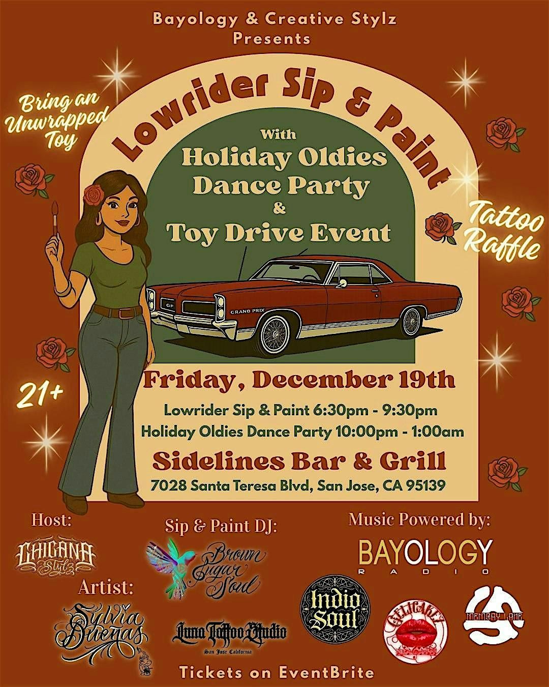 Lowrider Sip & Paint, 19 December | Event in San Jose | AllEvents
