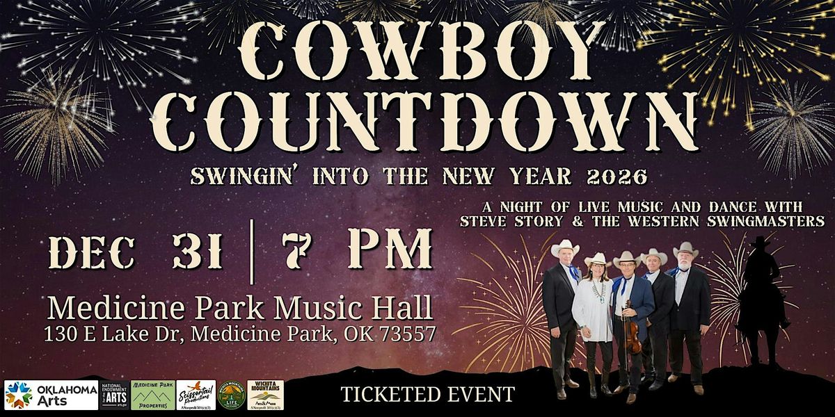 Cowboy Countdown: Swingin’ Into The New Year 2026, 31 December | Event in Medicine Park | AllEvents