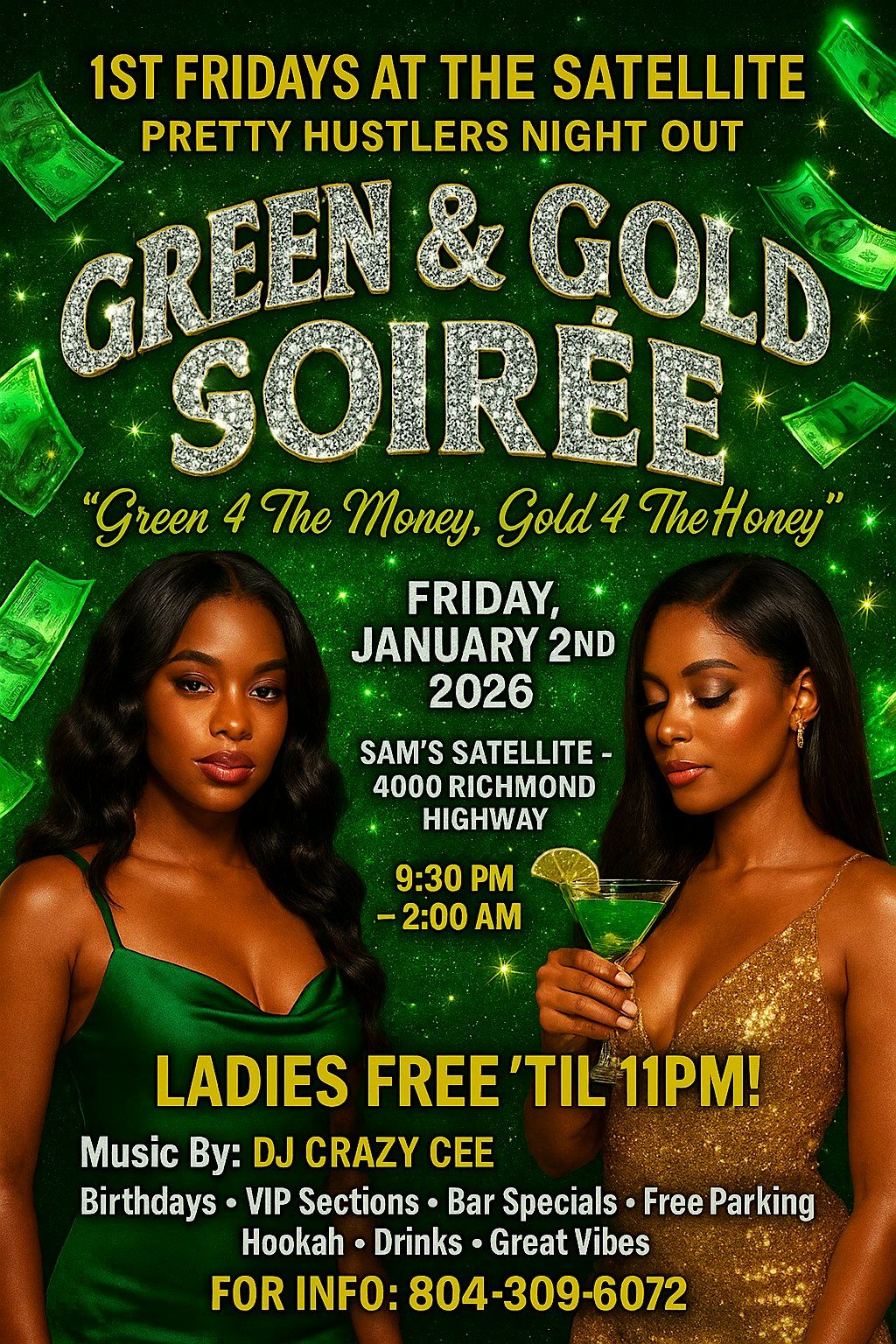 1st Friday Green & Gold Soiree