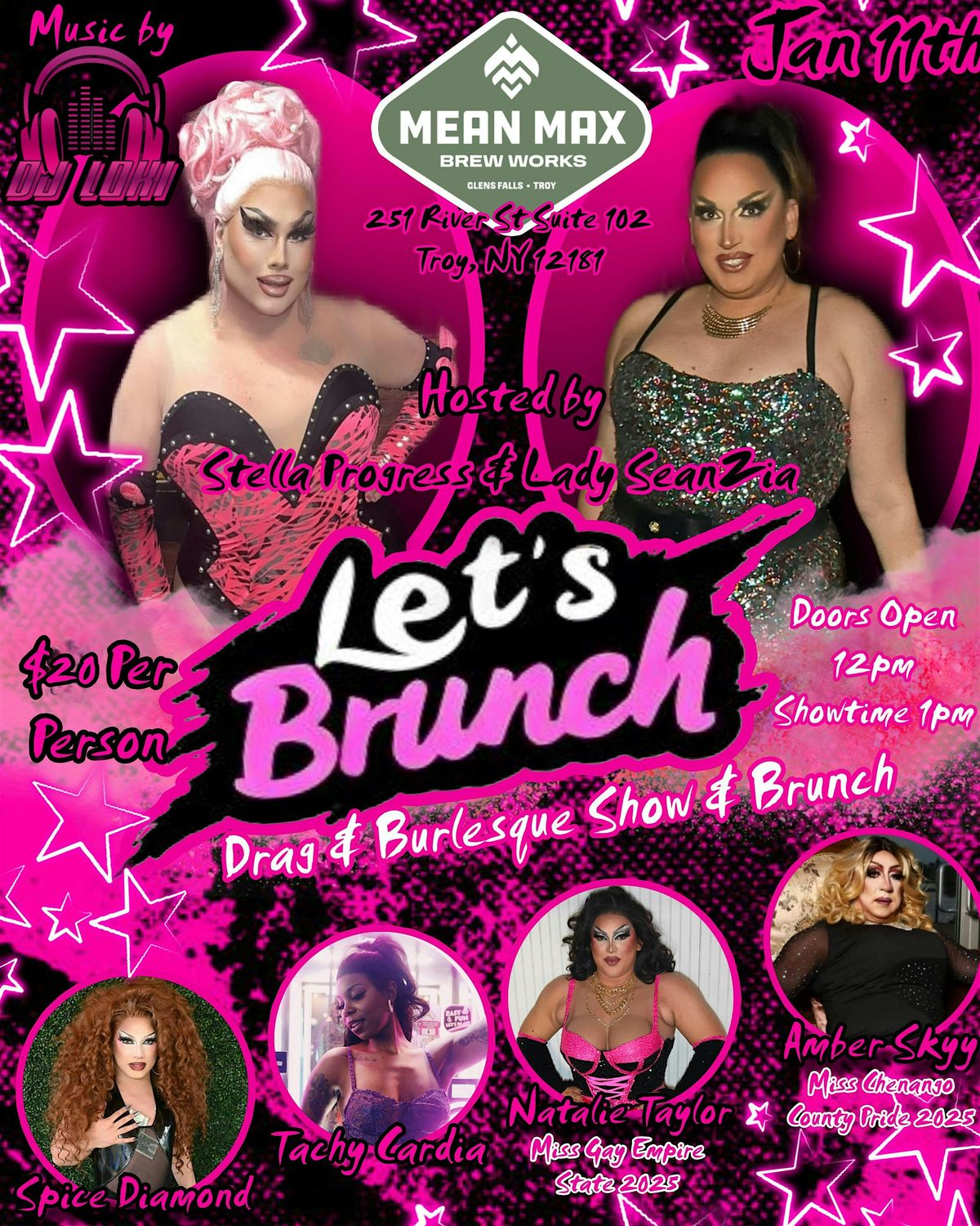 Let’s Brunch: Drag and Burlesque Show and Brunch, 11 January | Event in Troy | AllEvents