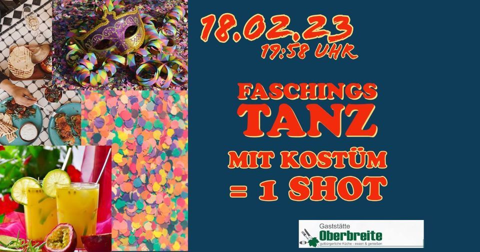 Faschings Tanz, Gaststätte Oberbreite, Leipzig, 18 February to 19