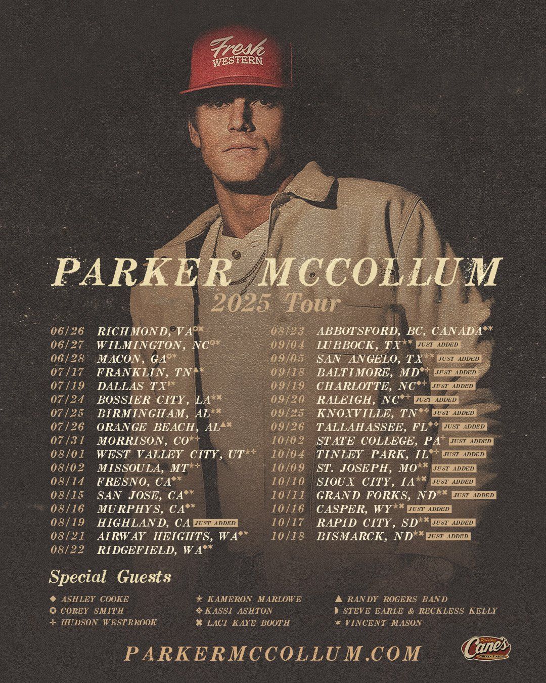 Parker McCollum  Corey Smith & Laci Kaye Booth, 25 June | Event in Richmond | AllEvents