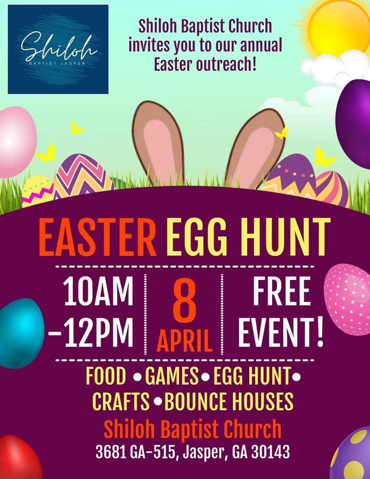 Easter Outreach and Egg Hunt, Shiloh Baptist Church, Jasper, April 8