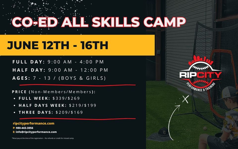 Baseball/Softball All Skills Camp (7u 13u), Rip City Performance & Training, Huntersville