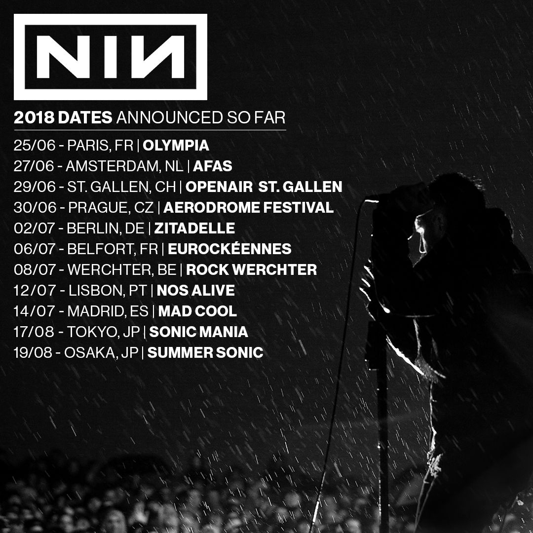 Nine Inch Nails Amsterdam Tickets, 29 June | Event in Amsterdam | AllEvents