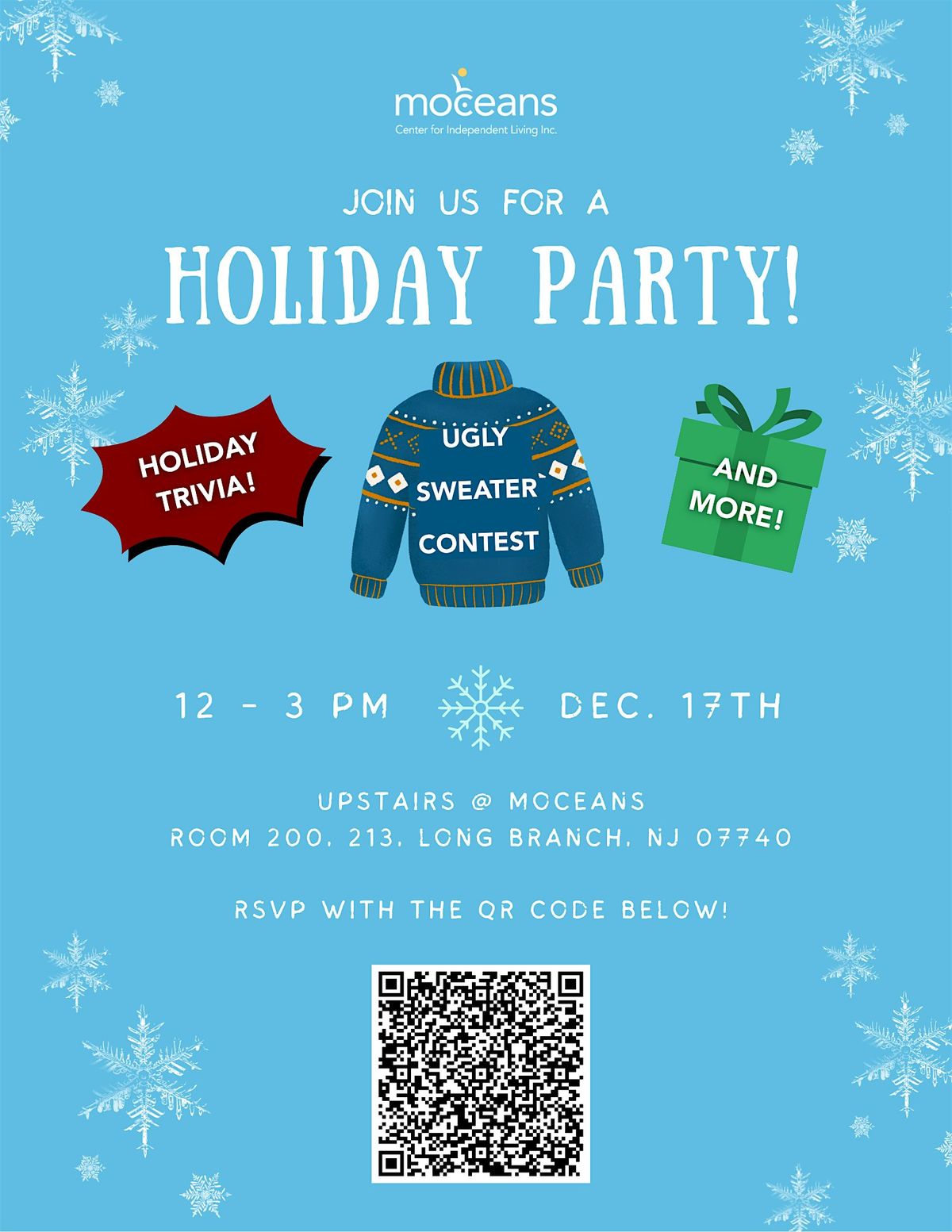 Moceans Annual Holiday Party, 17 December | Event in Long Branch | AllEvents