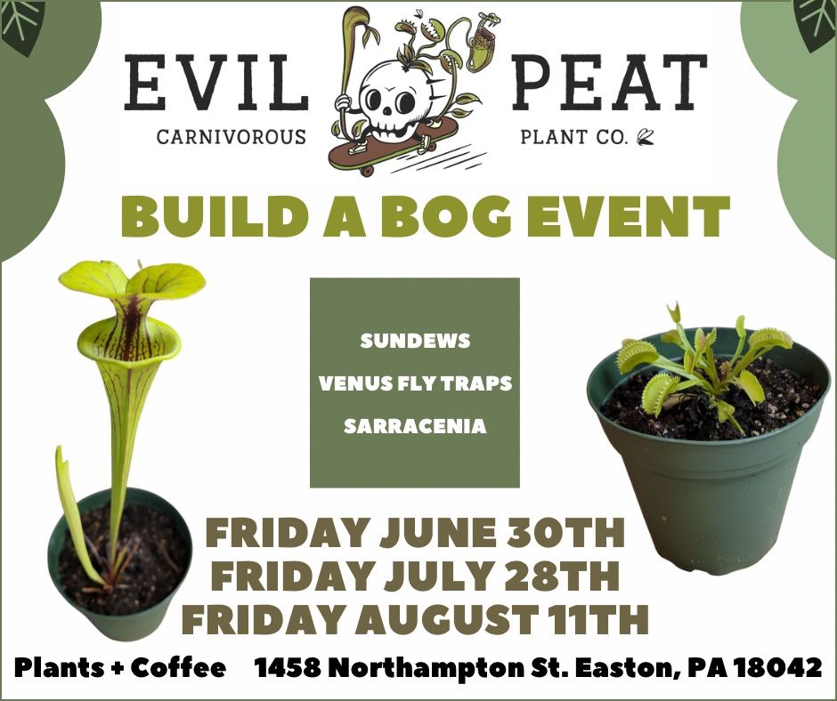 Build a Carnivorous Plant bog with Evil Peat!, Plants + Coffee, Easton