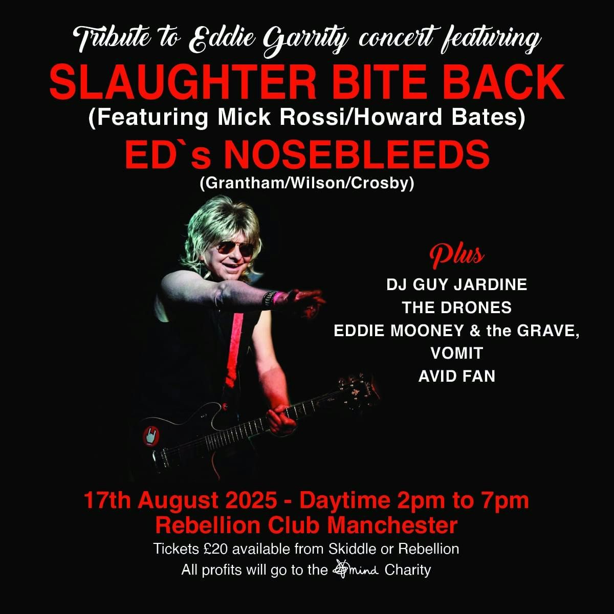 Slaughter Bite Back - A Tribute to Eddie Garrity , 17 August | Event in Manchester | AllEvents