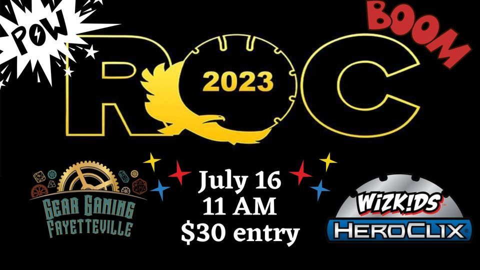 Heroclix ROC States 2023, Gear Gaming Fayetteville, 16 July 2023